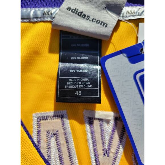 New Vintage Adidas Swingman Kobe Bryant Los Angeles Lakers Jersey NWT NBA Siz 48 - Picture 8 of 8